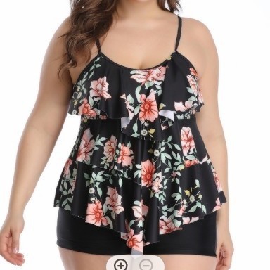 Tankini Woman Bikini Floral Pr - Shorts 评论和价格