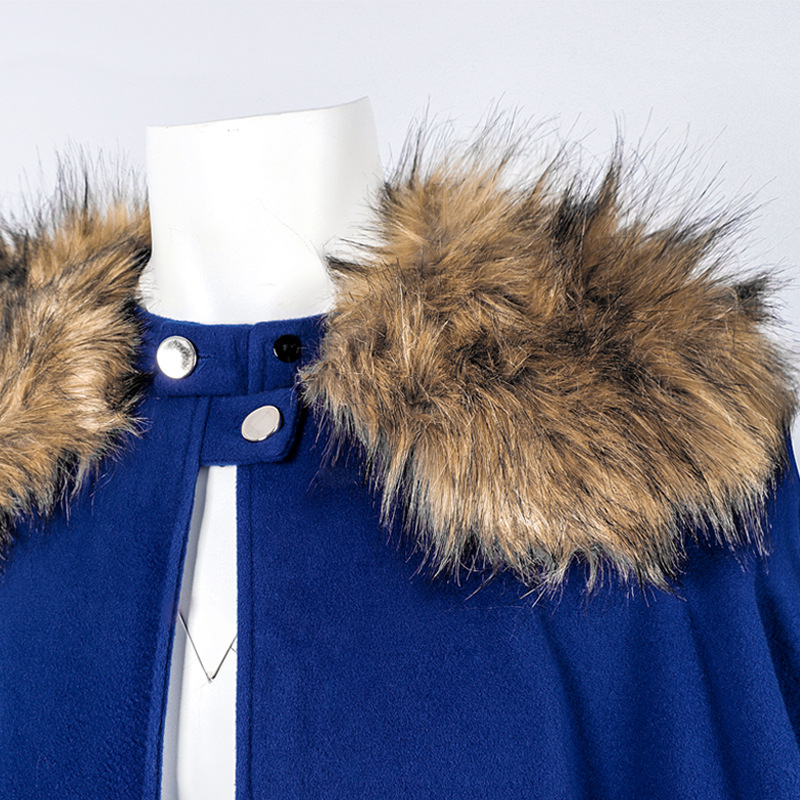 Halloween Woolen Cape Retro Fu - Jackets 评论和价格