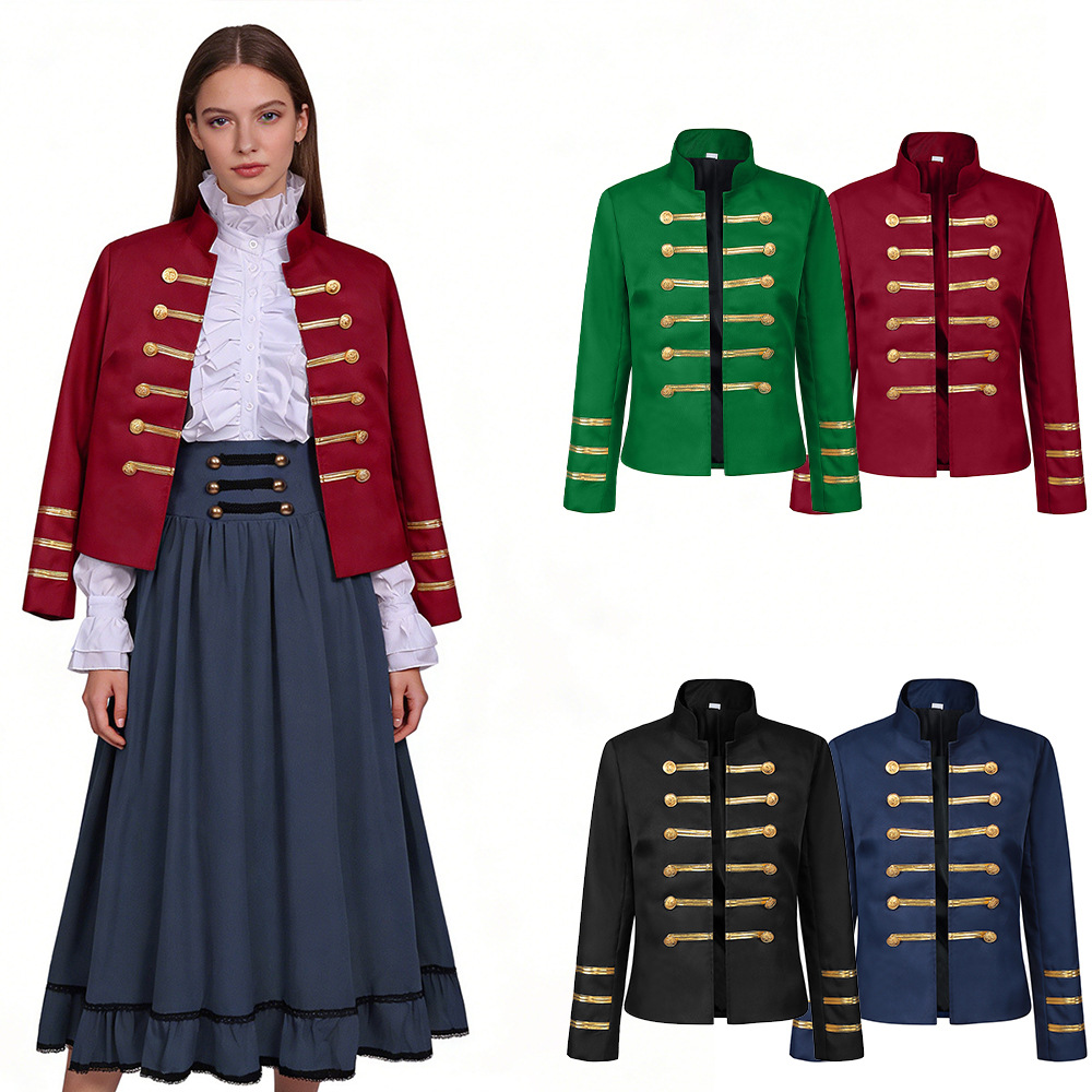Medieval Court Style Double Br - Jackets 评论和价格